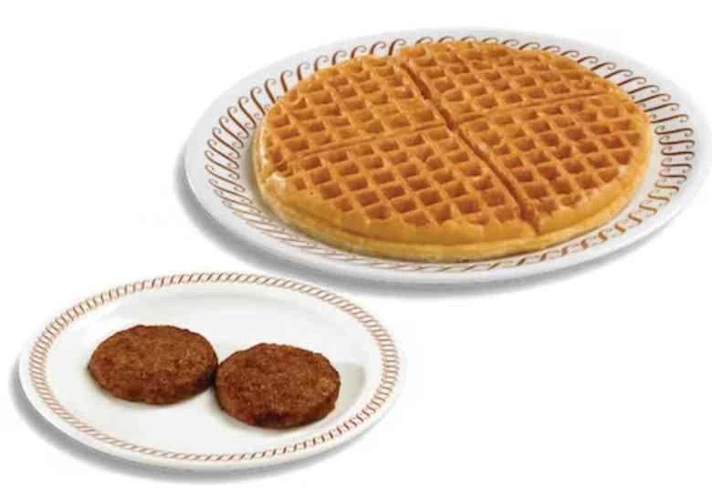 WAFFLE with a SIDE OF MEAT